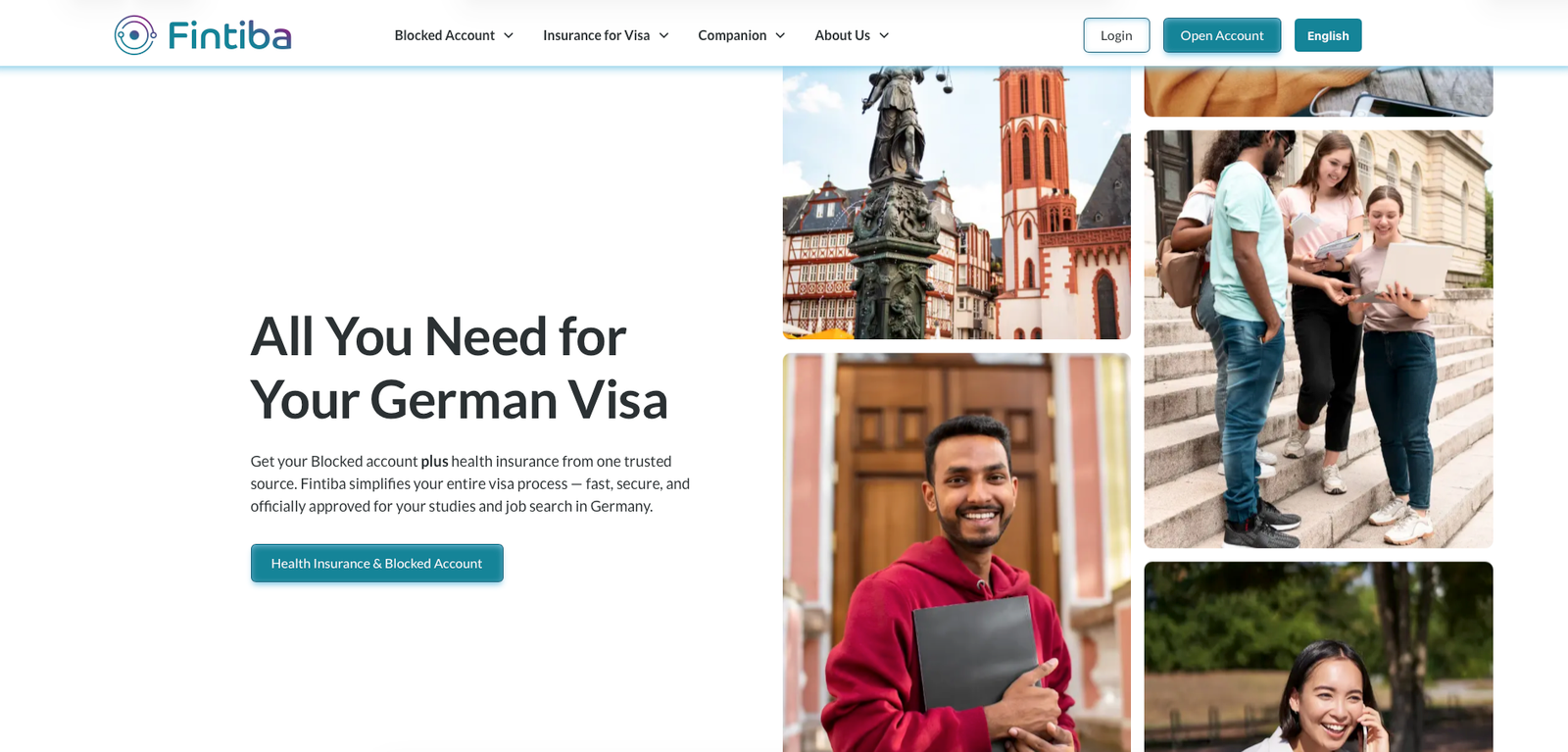 Fintiba homepage